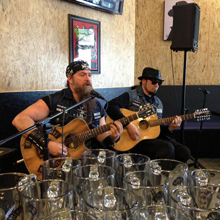 Zakk Wylde at the Berserker burger release party.